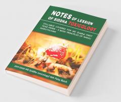Notes of Lession of Siddha Toxicology (Nanju Maruthuvam)