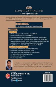 IAS Mains Compulsory English - 20 Years Solved Papers 2001-2020 7e by AP Bhardwaj