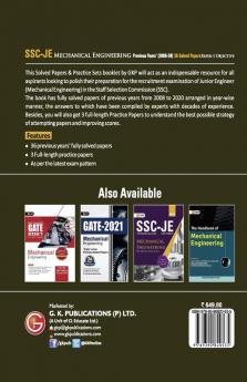 Ssc 2021 Junior Engineers Paper I Mechanical Engineering 36 Previous Years Solved Papers (2008-20)