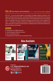 SSC 2021 : Junior Engineer Paper I - Electrical Engineering - TopicWise Solved Papers 2008-2019 (Latest paper included from Oct & Dec 2020)
