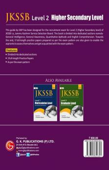 JKSSB 2021 : Level 2 - Higher Secondary Level - Guide