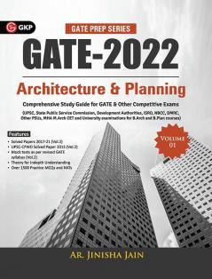 GATE 2022 Architecture & Planning Vol 1 - Guide by Ar. Jinisha Jain