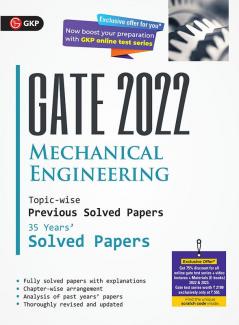 GATE 2022 Mechanical Engineering - 35 Years Topic-wise Previous Solved Papers