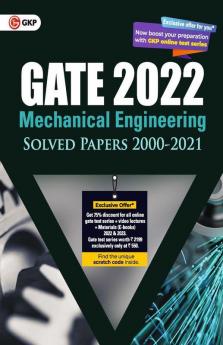 GATE 2022 Mechanical Engineering - Solved Papers (2000-2021)
