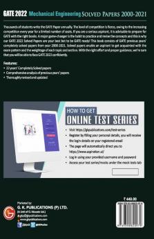 GATE 2022 Mechanical Engineering - Solved Papers (2000-2021)