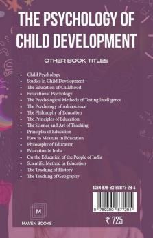 The Psychology of Child Development