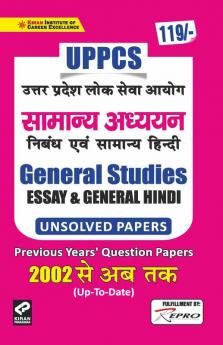 UPPCS General Studies ESSAY and General Hindi Previous Years Question Papers 2002 Up to Date