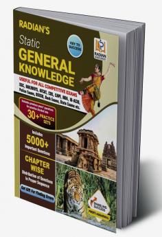 Static General Knowledge GK Book 2022-2023 for Competitive Exams in English with 30+ practice sets and chapterwise question bank