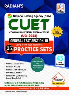 NTA CUET UG 2022 General Test Exam Section 3 Practice Sets book - Based on Common University Entrance Test 2022 Syllabus (English)