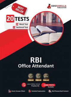 RBI Office Attendant Exam 2023 (English Edition) - 8 Mock Tests 12 Sectional Tests and 1 Previous Year Paper (1000 Solved Questions) with Free Access To Online Tests