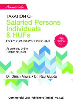 Taxation Of Salaried Persons Individuals & HUFs