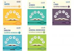 SBB Maths Science Cyber English & GK Olympiad Workbook Combo  - Class 6