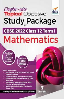 Chapter-wise Topical Objective Study Package for CBSE 2022 Class 12 Term I Mathematics