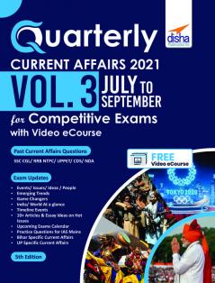 Quarterly Current Affairs Vol. 3 - July to September 2021 for Competitive Exams with Video eCourse