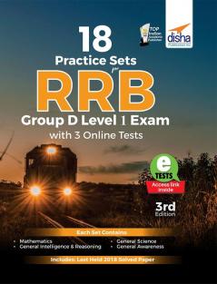 18 Practice Sets for RRB/ RRC Group D Level 1 Exam with 3 Online Tests 3rd Edition