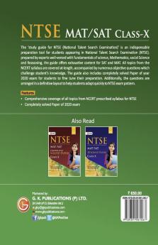 NTSE 2020-21 Class 10th (MAT & SAT) - Guide