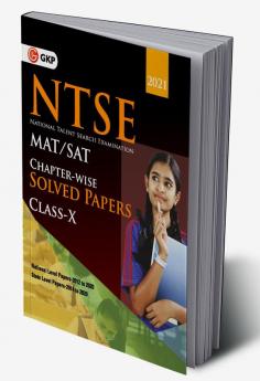 NTSE 2020-21 Class 10th (MAT & SAT) - Chapter wise Solved Papers (National Level 2012 to 2020 & State Level 2014 to 2020)