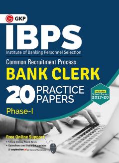 IBPS 2021-22 : Bank Clerk - 20 Practice Papers (Phase I)