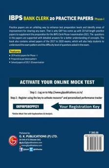 IBPS 2021-22 : Bank Clerk - 20 Practice Papers (Phase I)