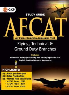 AFCAT (Air Force Common Admission Test) 2021 : Guide ( For Flying Technical & Ground Duty Branches) by GKP