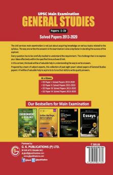 UPSC Mains 2021 : General Studies Paper I-IV - Solved Papers 2013-2020