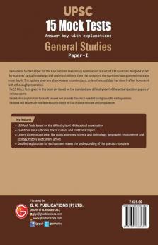 UPSC 2021 : General Studies Paper I - 15 Mock Tests