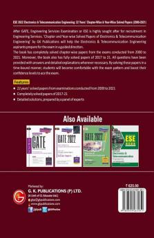 UPSC ESE 2022 : Electronics & Telecommunication Engineering - Chapter Wise & Year Wise Solved Papers 2000-2021