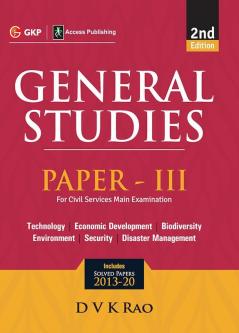General Studies Pap er III For UPSC Civil Services Main Examination 2e by DVK Rao