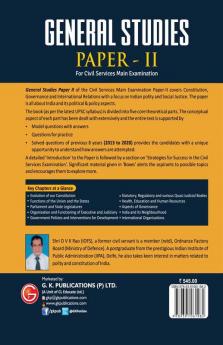 General Studies Paper II For UPSC Civil Services Main Examination 2e by DVK Rao