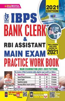 IBPS Bank Clerk & RBI Assistant Main Exam Practice Work Book Including Solved Papers of 2021