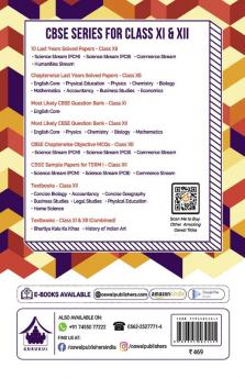Chapterwise Objective MCQs Science (PCM) Book for CBSE Class 12 Term I Exam