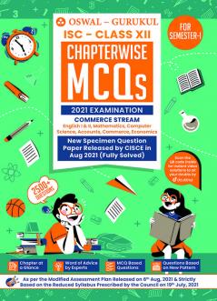 Chapterwise MCQs Book for Commerce Stream : ISC Class 12 for Semester I 2021 Exam