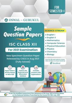 Sample Question Papers - Science Stream: ISC Class 12 for 2022 Examination