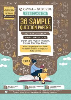 36 Sample Question Papers Science Stream (PCB): CBSE Class 12 for Term-I November 2021 Examination