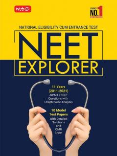 MTG NEET Mock Test Paper 2022 - NEET Explorer AIPMT & NEET 10 Model Test Papers with Detailed Solutions & OMR Sheet Previous Years Questions with Chapterwise Analysis