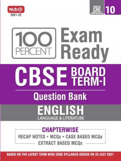 Class 10-100 Percent Exam Ready CBSE Board Term 1 Question Bank English Language & Literature