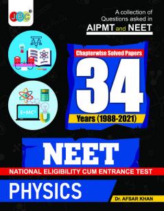 Physics NEET 34 Previous Years Solved Papers Book NTA 34 Previous Year NEET Questions and Solutions Best NEET 2022 Preparation Book Revised Edition Every NTA Neet 34 Years Physics Questions