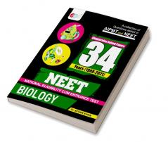Biology NEET 34 Previous Years Solved Papers Book NTA 34 Previous Year NEET Questions and Solutions Best NEET 2022 Preparation Book Revised Edition Every NTA Neet 34 Years Biology Questions