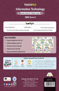 Touchpad® Information Technology Question Bank Class 10