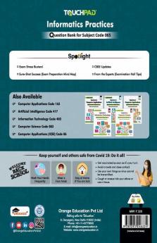 Touchpad® Informatics Practices Question Bank Class 12