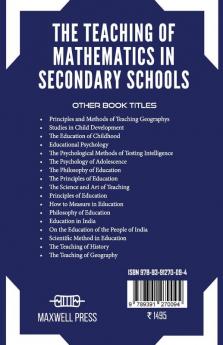 The Teaching of Mathematics in Secondary Schools