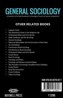 GENERAL SOCIOLOGY An Exposition of the Main Development in Sociological Theory from Spencer to Ratzenhofer