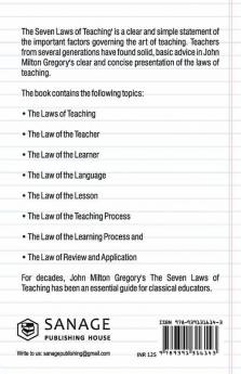 The Seven Laws of Teaching
