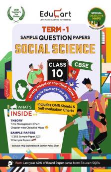 Educart CBSE Term 1 SOCIAL SCIENCE Sample Papers Class 10 MCQ Book For Dec 2021 Exam (Based on 2nd Sep CBSE Sample Paper 2021) (Shubham Pathak)