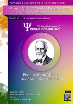 THE INTERNATIONAL JOURNAL OF INDIAN PSYCHOLOGY VOLUME 9 ISSUE 4 Booklet no. 1