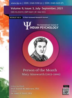 THE INTERNATIONAL JOURNAL OF INDIAN PSYCHOLOGY (VOLUME 9 ISSUE 3) Booklet - 4