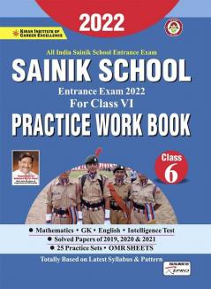 Sainik School Entrance Exam 2022 Class VI Practice Work Book