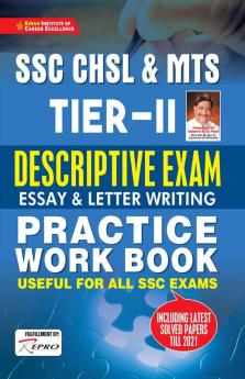 SSC CHSL & MTS Tier- 2 Descriptive Exam Essay & Letter Writing Practice Work Book Useful For All SSC Exams
