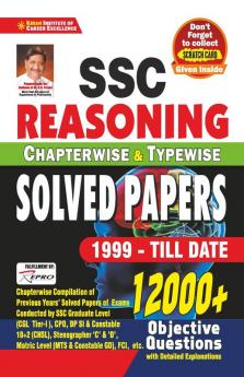 SSC Reasoning Chapterwise and Typewise solved papers (1999 - till date) 12000+ obejective questions