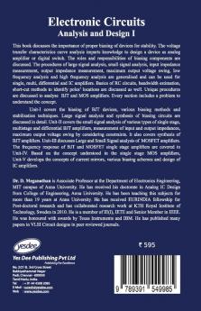 Electronic Circuits - Analysis and Design I